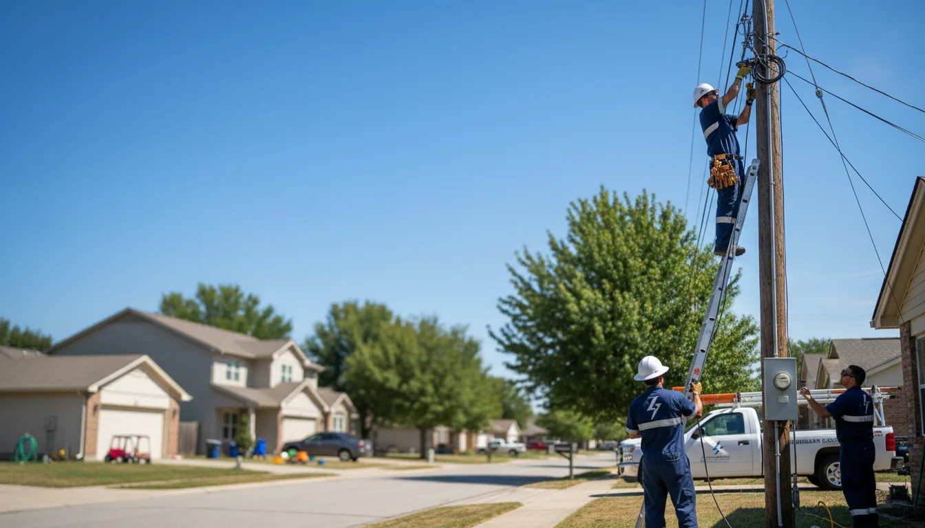 Residential electrician providing installation services in Fleming, OH